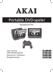 Mode d’emploi Akai ACVDS737TG Lecteur DVD