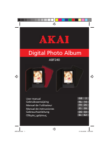 Manual de uso Akai ABF240RD Marco digital