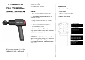 Manuál Bodysonic MG10 Masážní přístroj