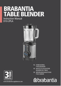 Handleiding Brabantia D10-2PLA Blender