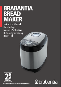 Manual Brabantia BBEK1114 Bread Maker