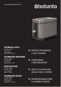 Bedienungsanleitung Brabantia D2-2PLA Toaster