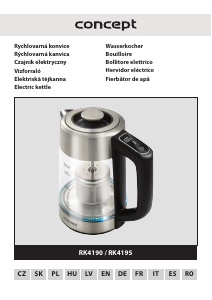 Manual Concept RK4195 Kettle