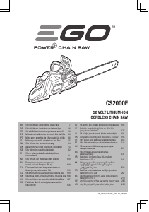 Manual EGO CS2000E Ferăstrăul cu lanţ