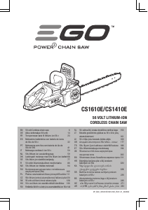 Manuál EGO CS1411E Motorová pila