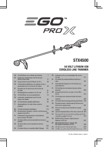 Handleiding EGO STX4500 Grastrimmer