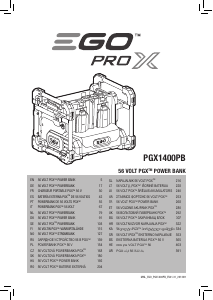 Manual EGO PGX1602E-H Portable Charger