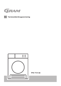 Brugsanvisning Gram TPS 7731-92 Tørretumbler