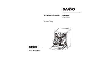 Manual Sanyo DW-M600F Dishwasher