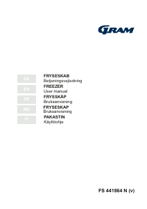 Bruksanvisning Gram FS 441864 N (v) Fryser