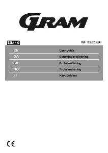 Bruksanvisning Gram KF 3255-94 Kyl-frys