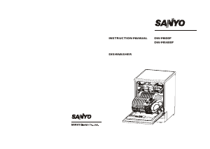 Manual Sanyo DW-MS600F Dishwasher