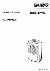 Manual Sanyo SDH-56 Dehumidifier