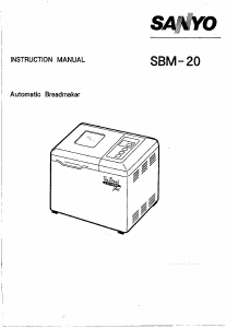 Handleiding Sanyo SBM-20 Broodbakmachine