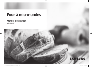 Mode d’emploi Samsung MS23B3515AS/EN Micro-onde