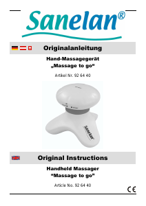 Manual Sanelan 92 64 40 Massage Device