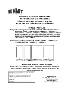 Manual Summit ASDS1523IF Refrigerator