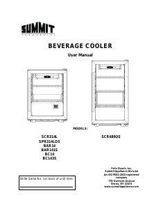 Manual Summit SPR314LOS Refrigerator