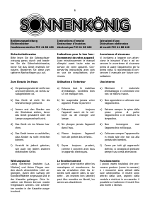 Manuale Sonnenkönig PIC 41 Repellente per insetti