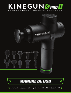 Manual de uso Kinegun Pro II Masajeador