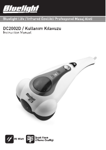 Kullanım kılavuzu Bluelight DC2002D Masaj cihazı