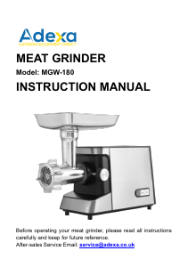 Manual Adexa MGW-180 Meat Grinder