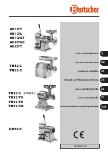 Manual de uso Bartscher AB22/T Picadora de carne