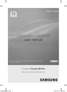 Manual Samsung VCC45S0S3R Air Track Vacuum Cleaner