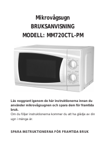 Bruksanvisning EEL MM720CTL-PM Mikrovågsugn