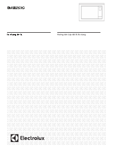 Hướng dẫn sử dụng Electrolux EMSB25XGC Lò vi sóng