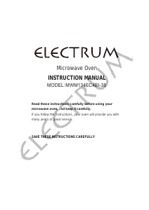 Mode d’emploi Electrum MWM134EC4BI-38 Micro-onde