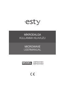 Kullanım kılavuzu Esty AMF9031B01 Mikrodalga