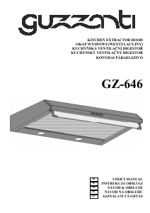 Manual Guzzanti GZ 646B Cooker Hood