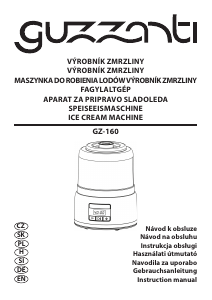 Manual Guzzanti GZ 160 Ice Cream Machine