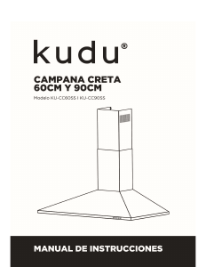 Manual de uso Kudu KU-CC90SS Campana extractora