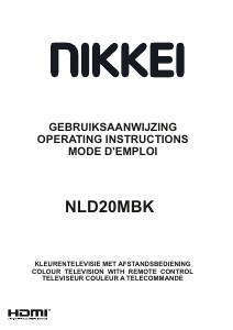 Handleiding Nikkei NLD20MBK LED televisie