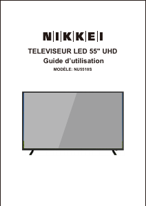 Mode d’emploi Nikkei NU5518S Téléviseur LED