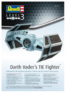 Handleiding Revell set 03602 Star Wars Darth Vaders TIE fighter
