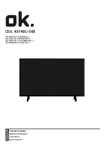 Mode d’emploi OK ODL 43740U-DIB Téléviseur LED