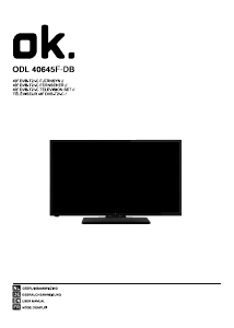 Mode d’emploi OK ODL 40645F-DB Téléviseur LED