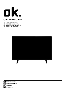 Handleiding OK ODL 40740U-DIB LED televisie