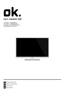 Handleiding OK OLE 24640H-DW LED televisie