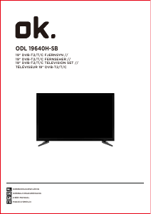 Handleiding OK ODL 19640H-SB LED televisie