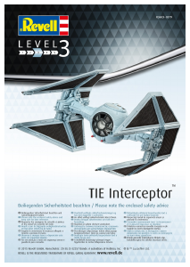 Manual de uso Revell set 03603 Star Wars TIE Interceptor