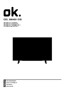 Mode d’emploi OK ODL 39640H-DIB Téléviseur LED