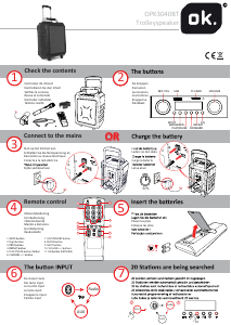 Manual de uso OK OPK 3040 BT Altavoz