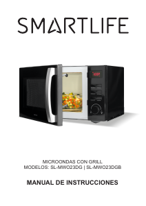 Manual de uso Smartlife SL-MWO23DGB Microondas