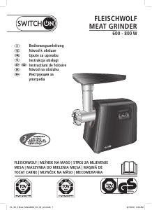 Priručnik Switch On MG-A0202 Stroj za mljevenje mesa