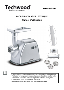 Mode d’emploi Techwood THV-1400i Hachoir à viande