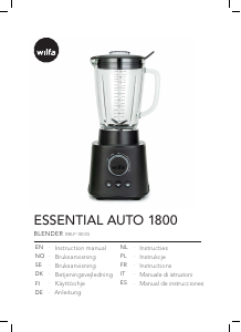 Manual Wilfa RBLP-1800B Essential Auto 1800 Blender
